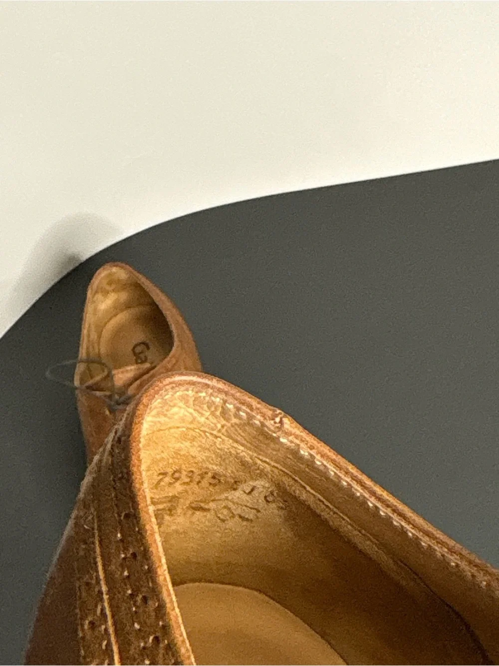 Gabor Tan Brown Kids Lace-Up Wingtip Dress Shoes